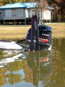 Dan's Power-Pole system is aided by the attachment of Power-Pole Drift Paddles for control of the boat while moving.